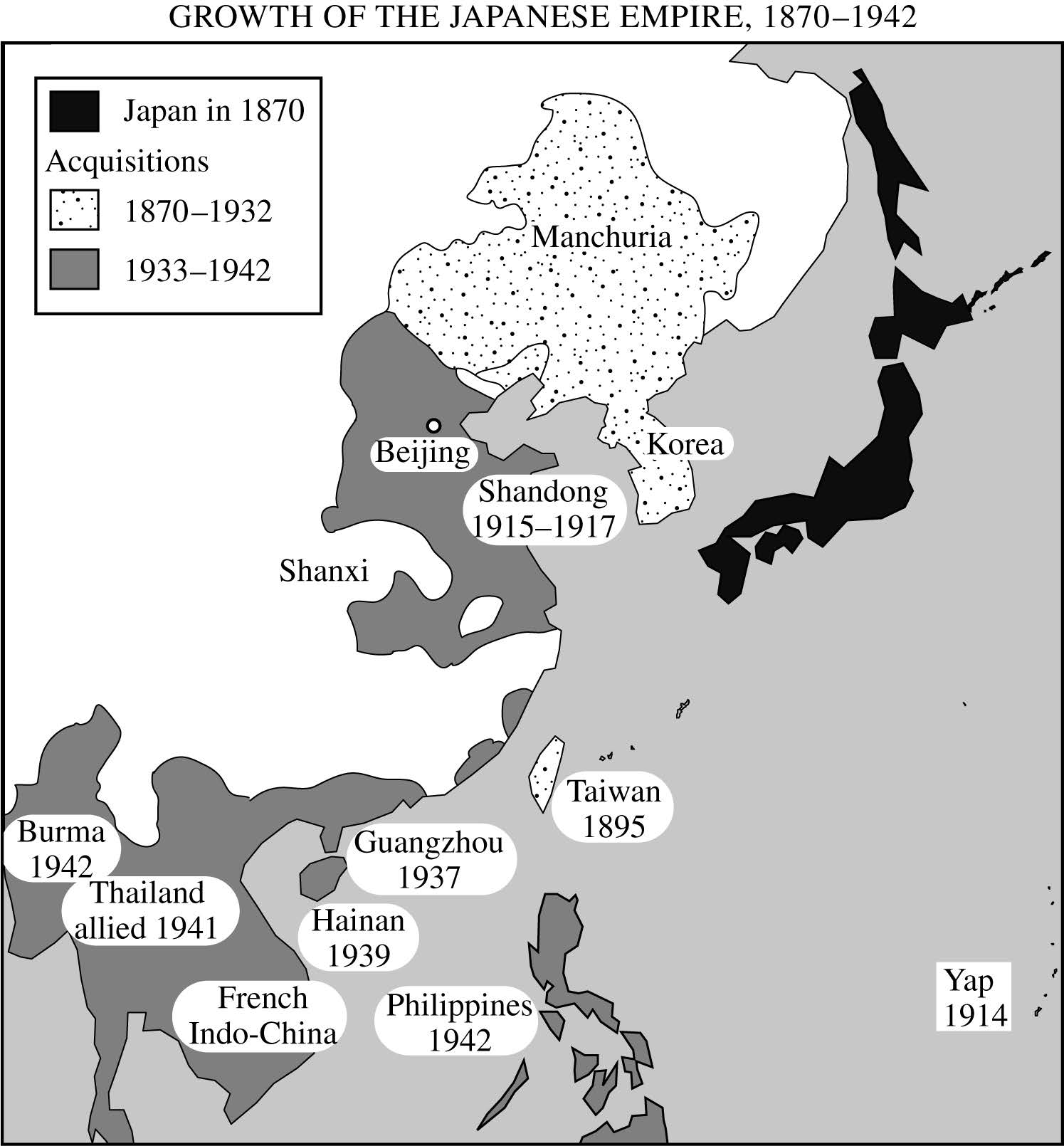<p><mark data-color="yellow" style="background-color: yellow; color: inherit;"><span>Which of the following empires in the period 1450–1750 engaged in a type of territorial expansion most similar to that depicted in Map 1 ?</span></mark></p>