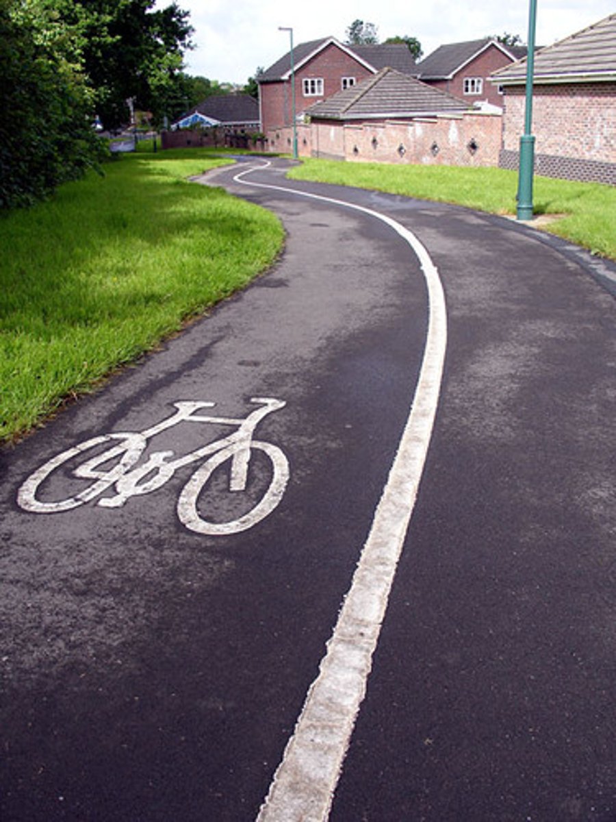 <p>het fietspad</p>