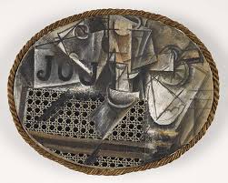 <p>Nature morte à la chaise cannée (1912) – avec Picasso</p>