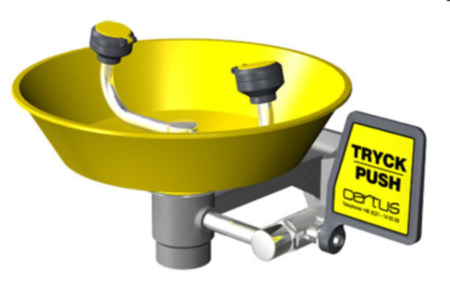 <p>used for washing out chemicals that may have splashed into your eyes</p>
