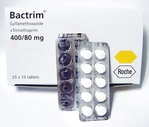 <p>Bactrim or Septra (sulfa antibiotic)</p>