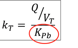 Kpb= Ct/Cb 

More fats, Kpb increases, kt decreases, t1/2 longer, it takes longer for the drug to reach distribution equilibrium, more accumulation of drug