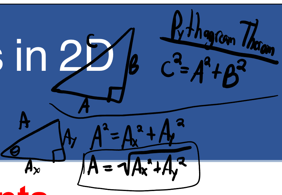 <p>c²=a² + b²</p><p>*c= hypotenuse</p>