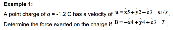 <p>[EXAMPLE 1] (point charge magnetic force)</p>
