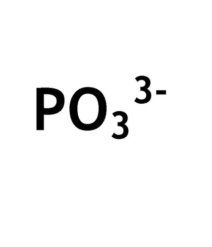 <p>PO3 3- -3 Charge</p>