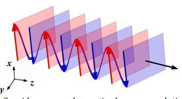<p>A plane wave is an electromagnetic wave with wavefronts that are planes perpendicular to the direction of propagation.</p>
