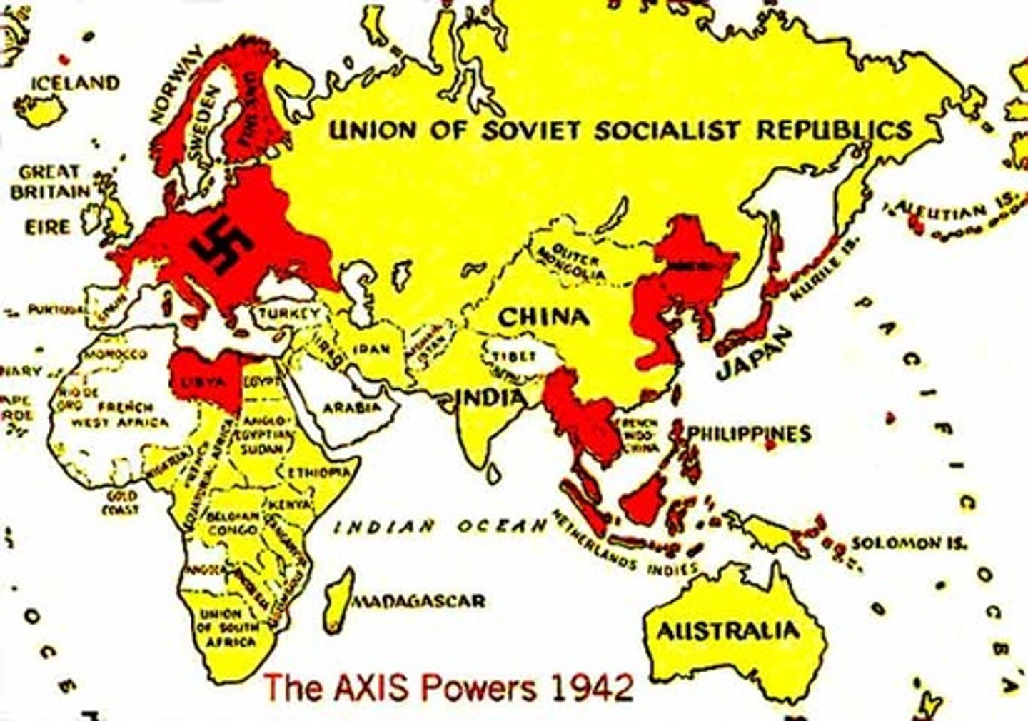 <p>Germany, Italy, and Japan, which were allied before and during World War II.</p>