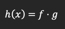 <p>Product rule</p>