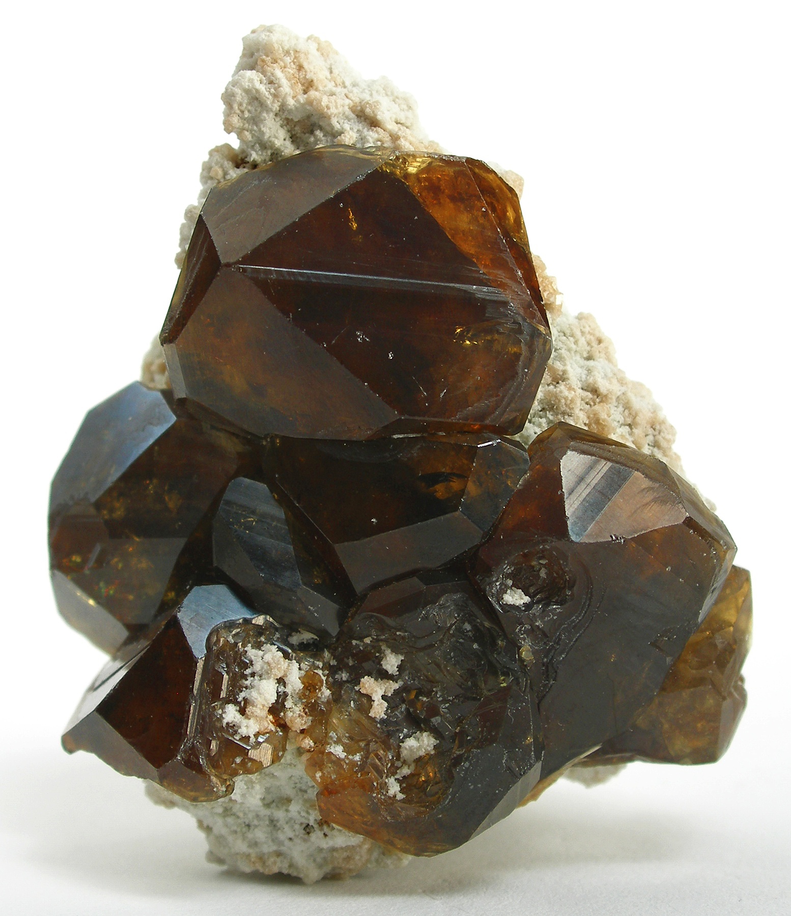 <p>NESO-SILICATI: GRUPPO del GRANATO: X₃Y₂(SiO₄)₃</p><ul><li><p>Ca₃Fe₂³+(SiO₄)₃</p></li></ul><p></p>