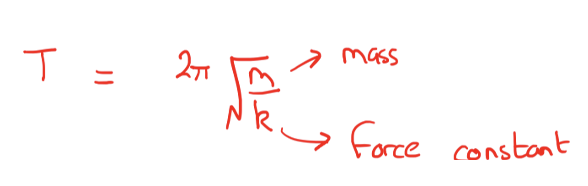 <p>remember frequency = 1/time </p>