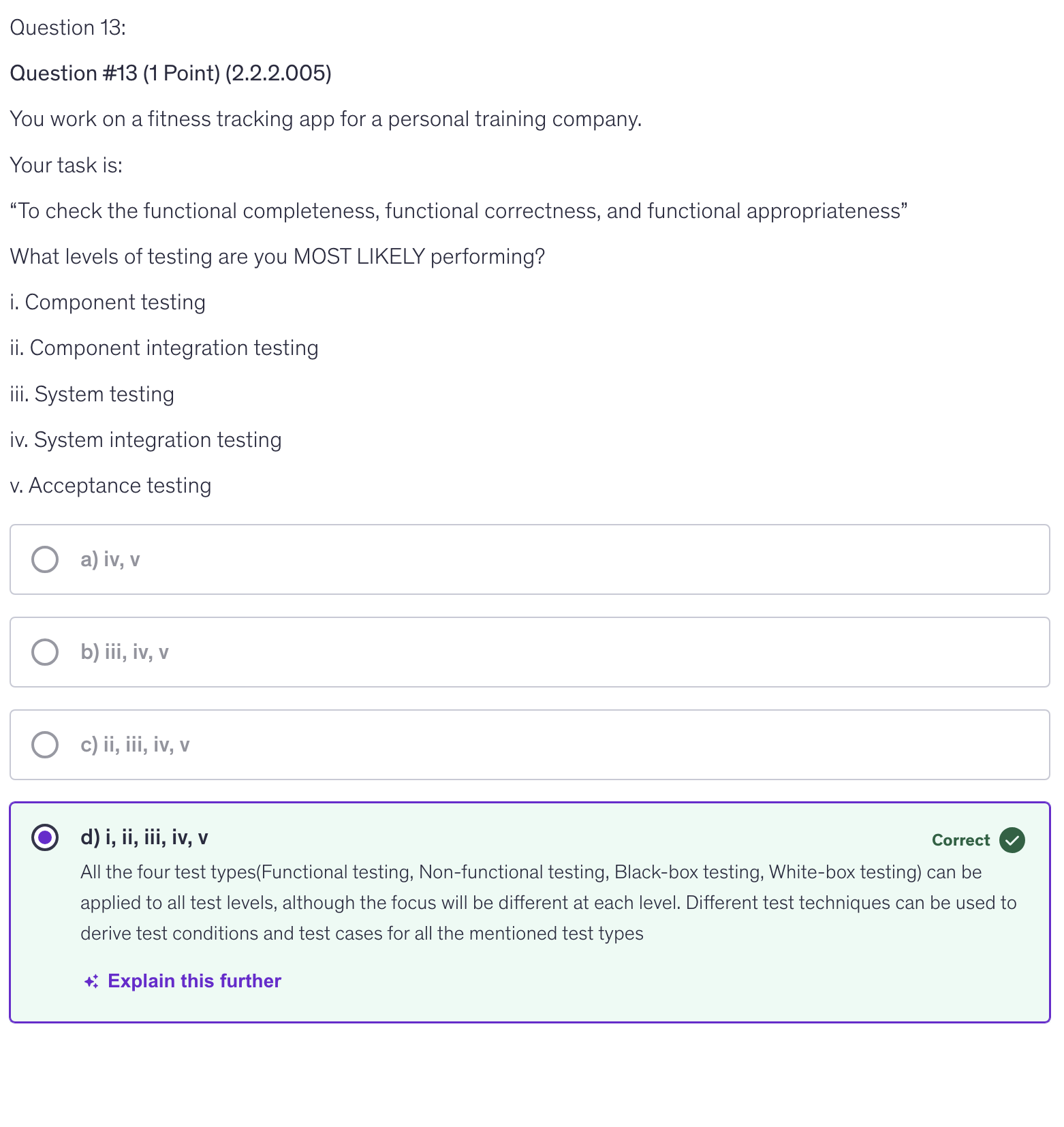 <p>d) i, ii, iii, iv, v</p>