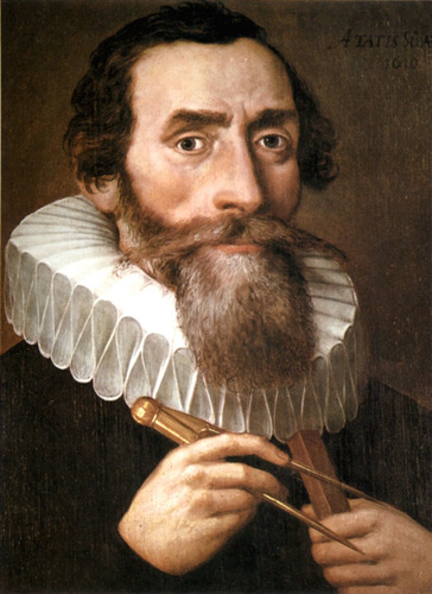 <p>Reworked Copernicus's Heliocentric theory and Brahe's observations to include elliptical orbits of planets using mathematical theories as well as observations from his practice of astrology.</p>