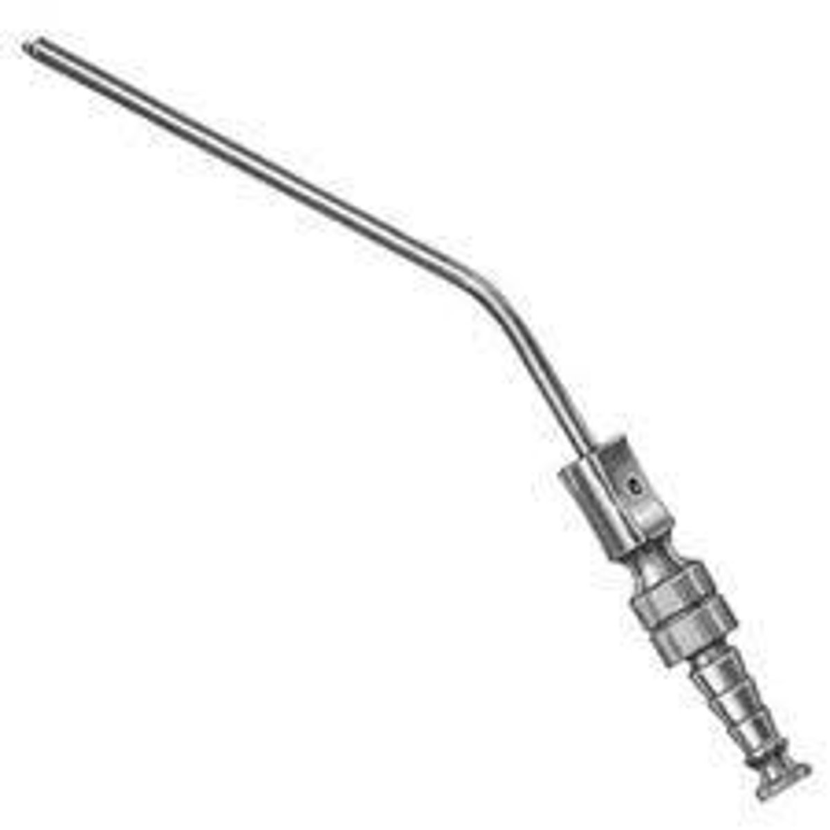 <p>An instrument for removing fluid or blood from a surgical site. It has compression hole near the handle with can be covered to modify the degree of suction. This instrument is most commonly used in neuro, orthropedic and ENT surgery.</p>