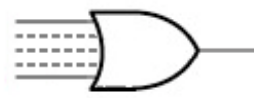 <p>Which basic logic gate is this?</p>