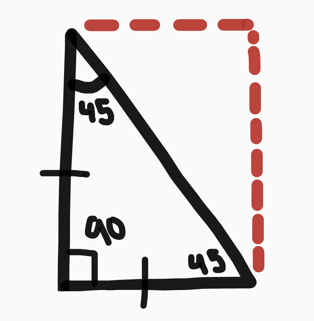 <p>Right Isosceles triangle</p>