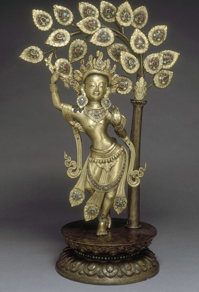 <p>Buddha's mother, who died shortly after his birth, often depicted in art as a symbol of purity and devotion; gave birth to the Buddha from her armpits; had an elephant related birth-dream</p>