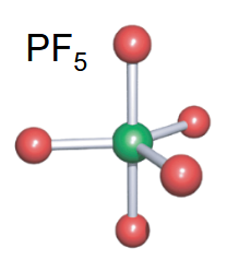 <p>-5 bonds</p><p>-no lone pairs</p>