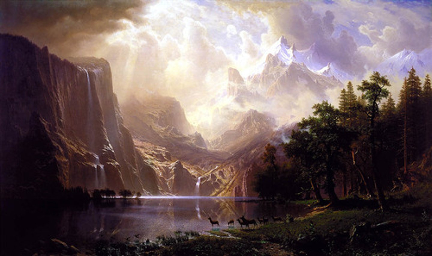 <p>Founder Thomas Cole. Romanticized landscape paintings.</p>