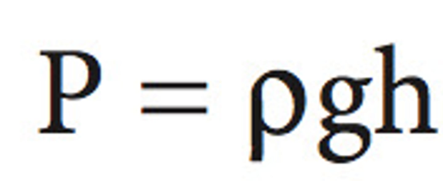 <p>density gravity depth</p>