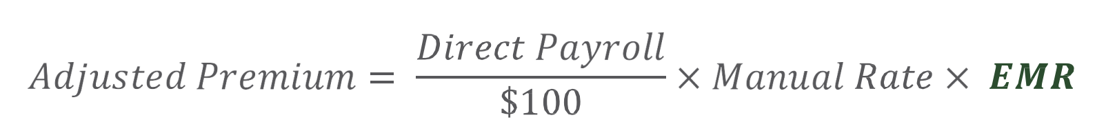 <p>Experience Modification Rate -  A workers’ compensation multiplier</p>