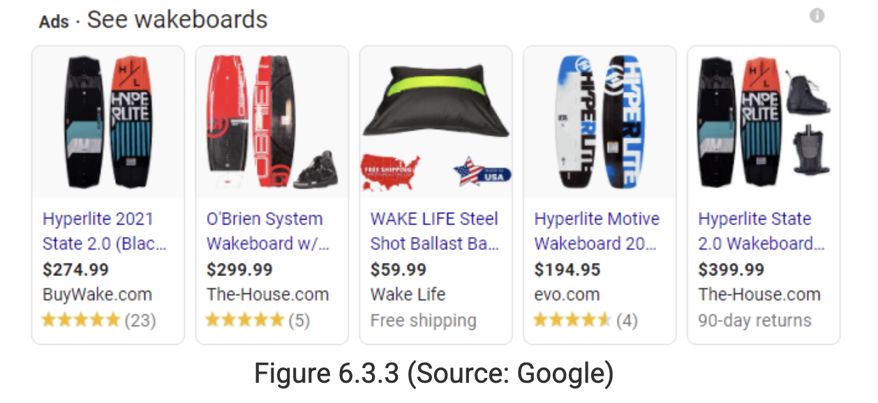 <p>Ads that display product images and prices as opposed to text. They can show up on different areas of the webpage</p>