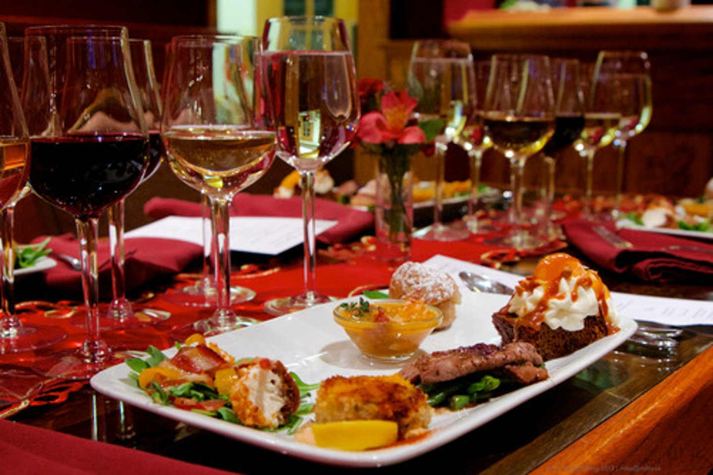 <p>taking pleasure in food and drink (adj)</p>