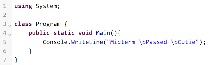 <p><span>Identify the output of the given codes in each item. Please remember, they are case-sensitive</span></p>