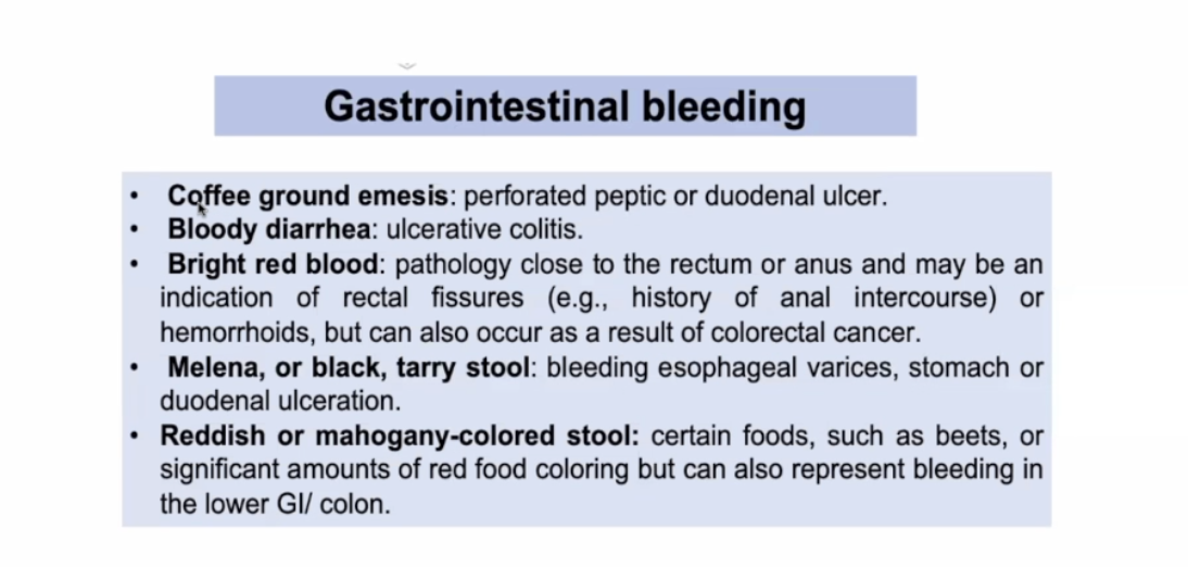 <ul><li><p>A</p></li></ul><p></p><ul><li><p>Upper GI tract - dark / black</p></li><li><p>Lower GI tract - bright</p></li></ul><p></p>