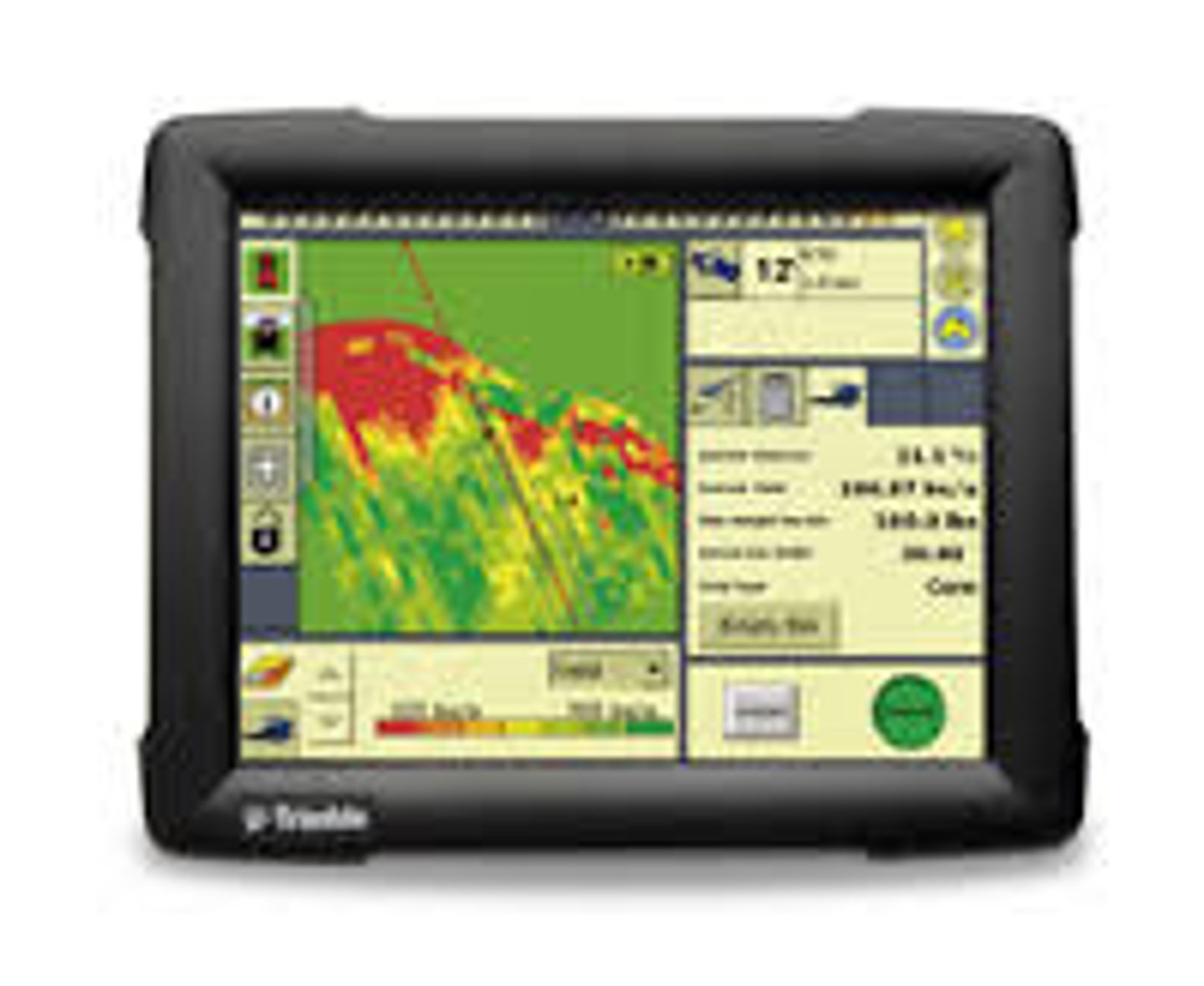 <p>an electronic tool that collects data on crop performance for a given year. The yield monitor for grain measures and records information such as grain flow, grain moisture, area covered, and location</p>