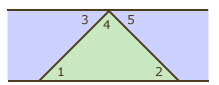 <p><span>In this rug, given the horizontal segments are parallel and&nbsp;∠1 ≅&nbsp;∠2, prove&nbsp;∠3 ≅ ∠5.</span></p>