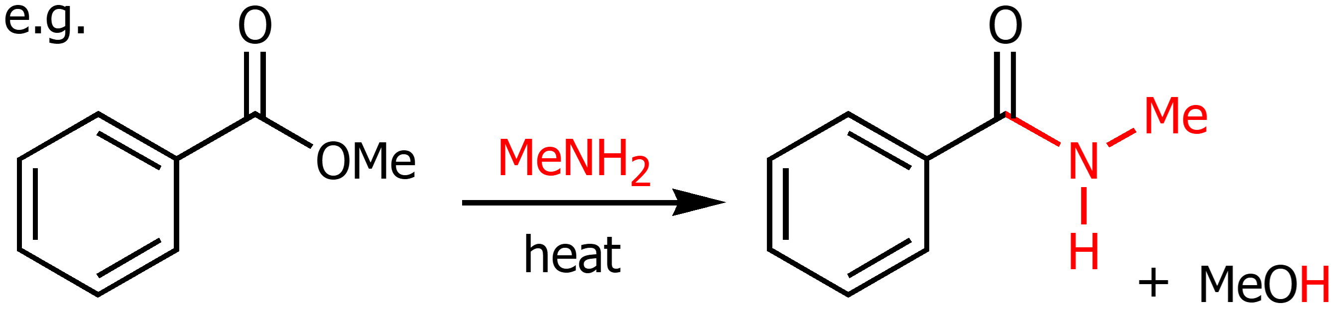 <p>From an ester combined with secondary amine can produce an amide with the corresponding alcohol</p>