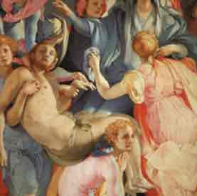 <p>jacopo da pontormo, c 1525-1528 CE, oil on wood</p>