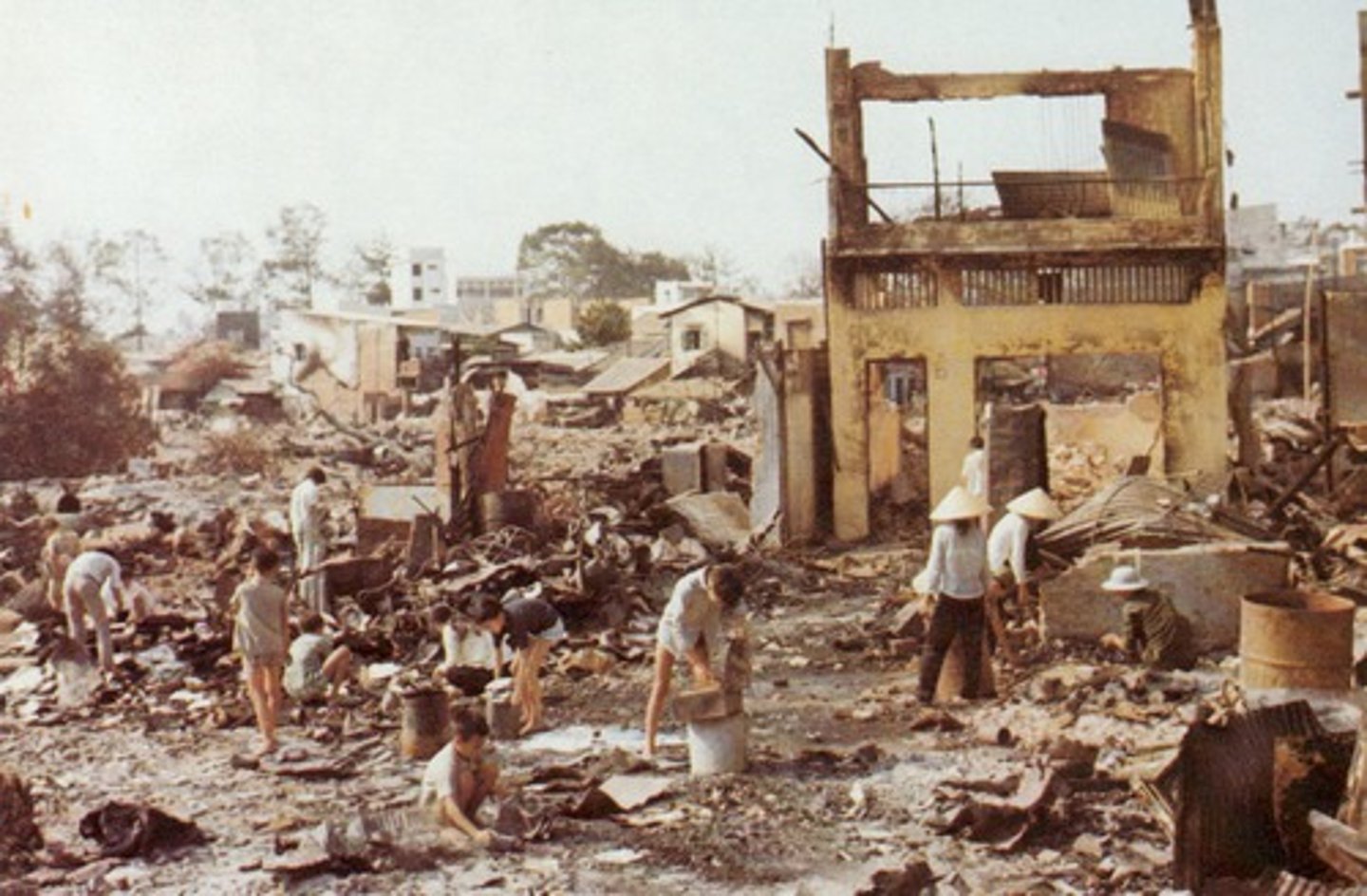<p>1968; National Liberation Front and North Vietnamese forces launched a huge attack on the Vietnamese New Year (Tet), which was defeated after a month of fighting and many thousands of casualties; major defeat for communism, but Americans reacted sharply, with declining approval of LBJ and more anti-war sentiment</p>