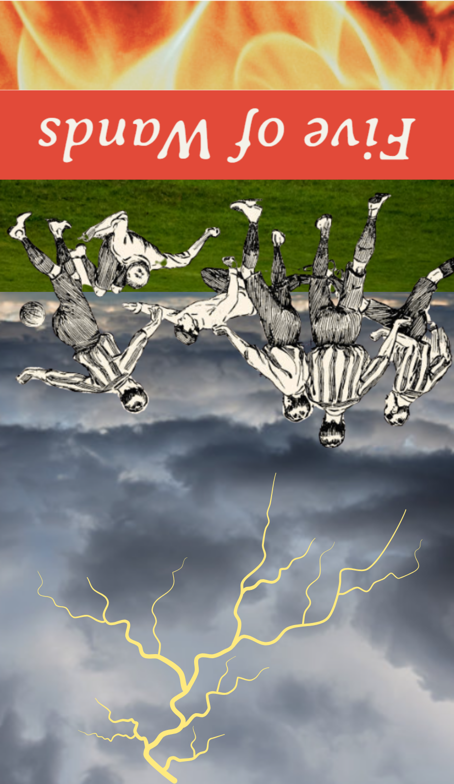 <p>Five of Wands Reversed</p>