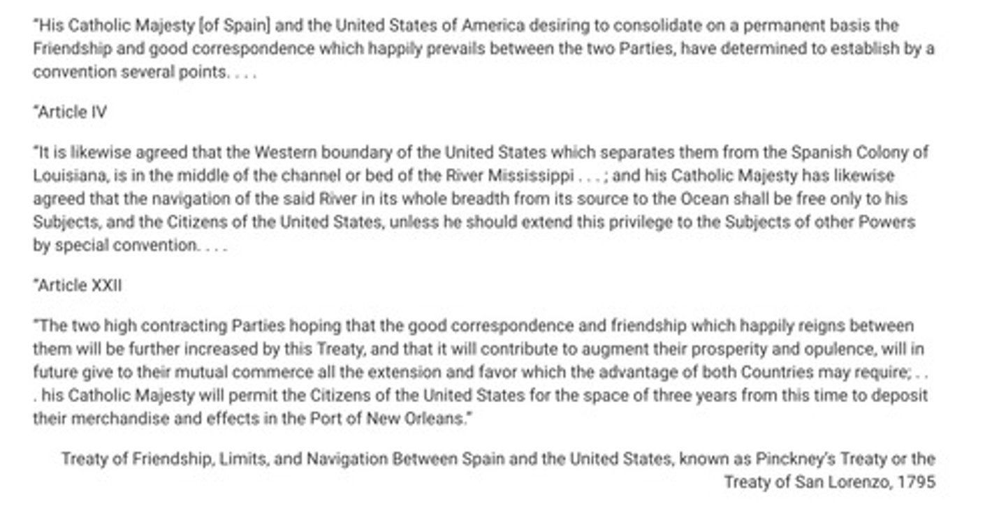 <p>Which of the following groups would have most likely supported the agreements made in the excerpt?</p><p>A. Fur trappers on the Pacific coast</p><p>B. White farmers in Kentucky</p><p>C. Merchants in New England</p><p>D. Native American leaders in Louisiana</p>