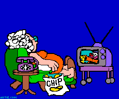 <p>to watch television</p>