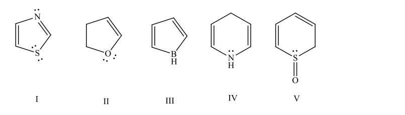 <p>Which of these is an aromatic molecule?</p>