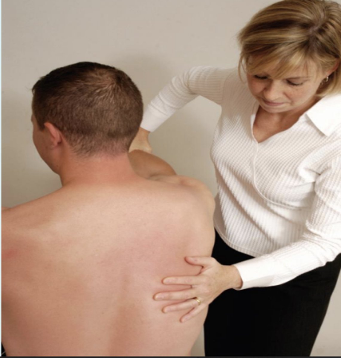 <p>- to test recurrent posterior instability</p><p>description: pt sits with the arm medially rotated and forward flexed to 90 degrees. PT grasps the pt's elbow and axially loads the humerus in a proximally direction. while maintaining the axial loading, the PT moves the arm horizontally across the body</p><p>(+): production of a sudden jerk or clunk as the humeral head slides off (subluxes) back of the glenoid</p><p>- when arm is returned to original 90 degrees abduction, a second jerk maybe felt as head reduces</p>