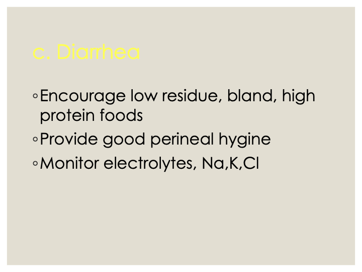 <p><span style="font-family: &quot;Century Gothic&quot;;"><strong><span>Skin </span></strong><span>: Itching, redness, burning, sloughing</span></span></p><p><span style="font-family: &quot;Century Gothic&quot;;"><strong><span>B. GI Disturbances</span></strong></span></p><p><span style="font-family: &quot;Century Gothic&quot;;"><span>c. Diarrhea</span></span></p><p><span style="font-family: &quot;Century Gothic&quot;;"><span>d. Anemia. Leukopenia, thrombocytopenia</span></span></p>