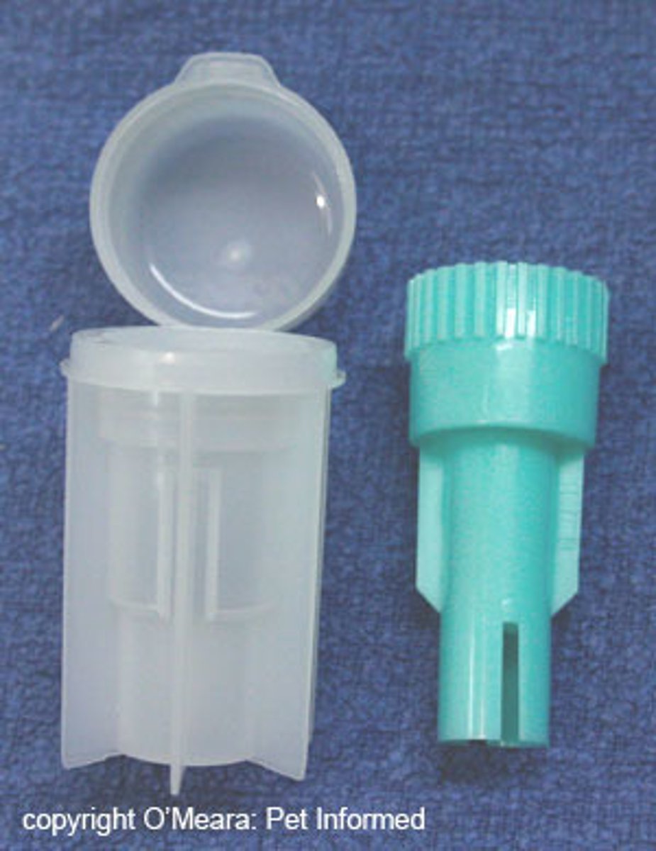 <p>disposable and standardized system made to diagnose parasites</p>