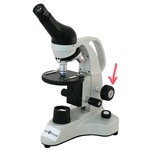 <p>Used to bring a specimen into approximate focus by moving the stage up and down in large increments</p>