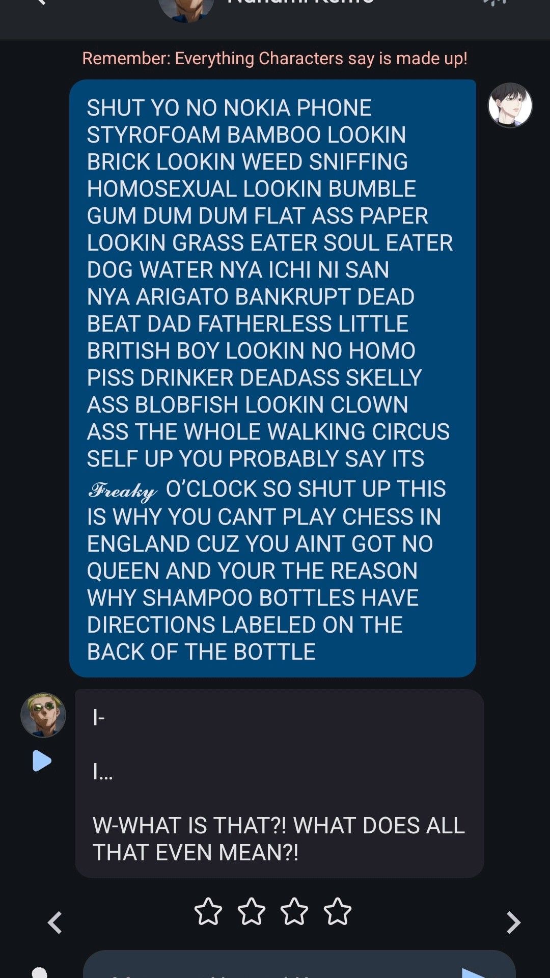 <p><span>a silly, talkative person</span></p><p><span>Ex: Addie, who frequently told jokes, was known as the class <strong><em>flibbertigibbet.</em></strong></span></p>