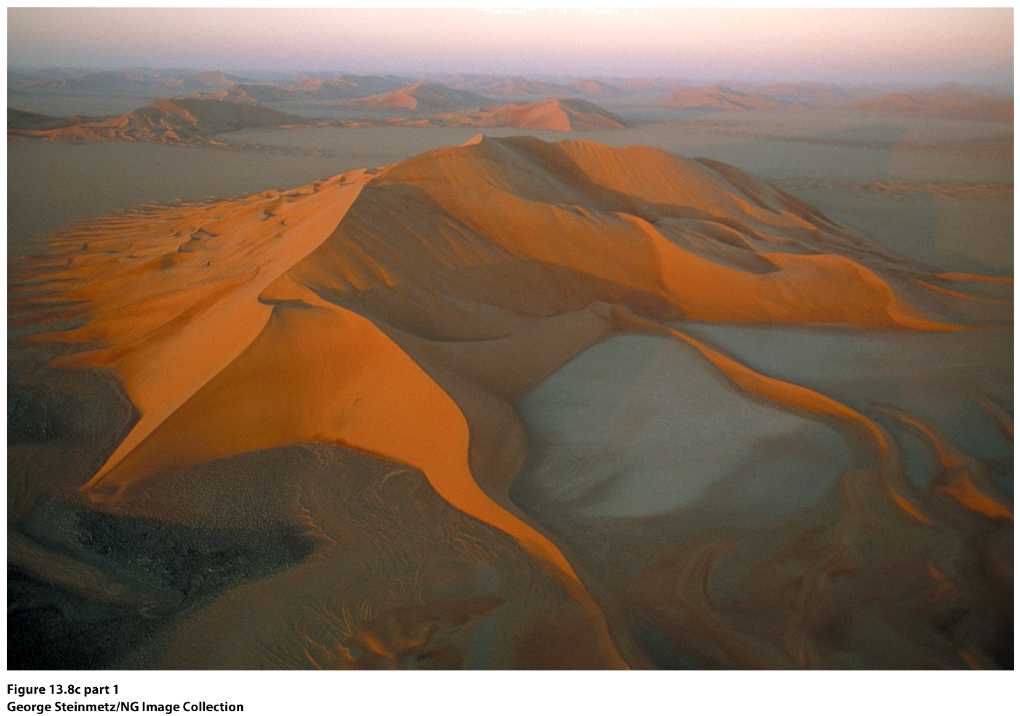 de wind is variabel. hierdoor ontstaan de uitsteeksel die lijken op een ster