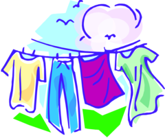 <p>clothes, clothing</p>