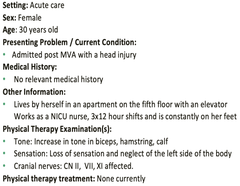 <p>Considering the pt’s presentation, which lobe is MOST LIKELY affected?</p><ol><li><p>R parietal lobe</p></li><li><p>L temporal lobe</p></li><li><p>L frontal lobe</p></li><li><p>R occipital lobe</p></li></ol><p></p>