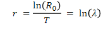 <p>parameters indicate the factor by</p><p>which a population changes during a discrete</p><p>interval of time, but those intervals are</p><p>different</p><p></p>