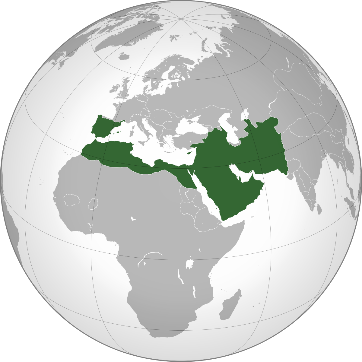 <p>Term for a form of islamic government that covered much of central asia, spain, and the upper edge of africa.</p>