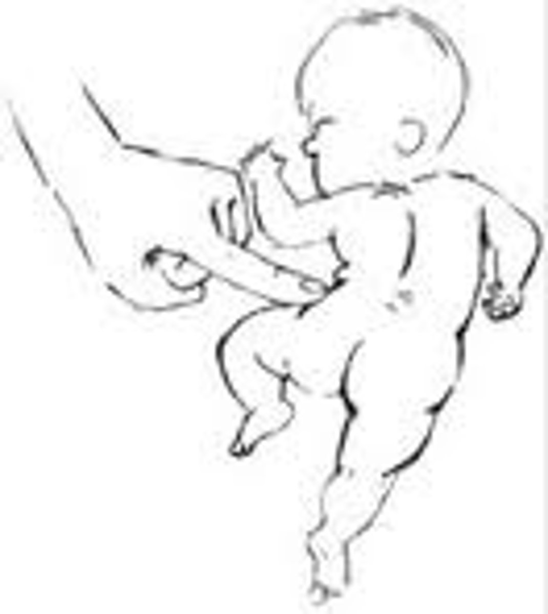 <p>stimuli to the back, such as stroking one side of the spine; infant curves spine and buttock towards stimuli</p>