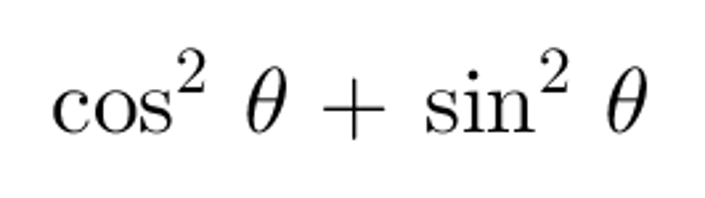 <p>Pythagorean Identity</p>