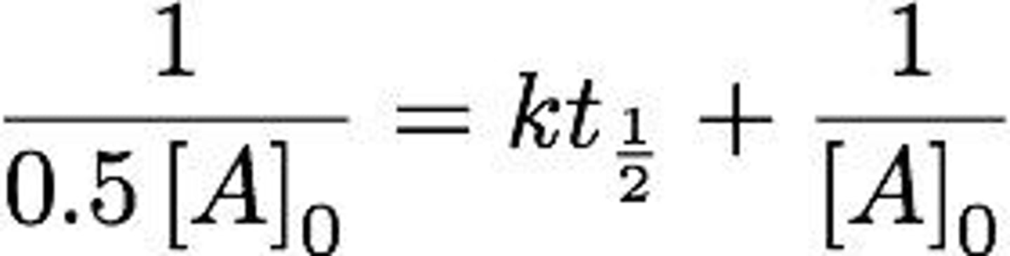 <p>Depends on initial concentration [A]0.</p>